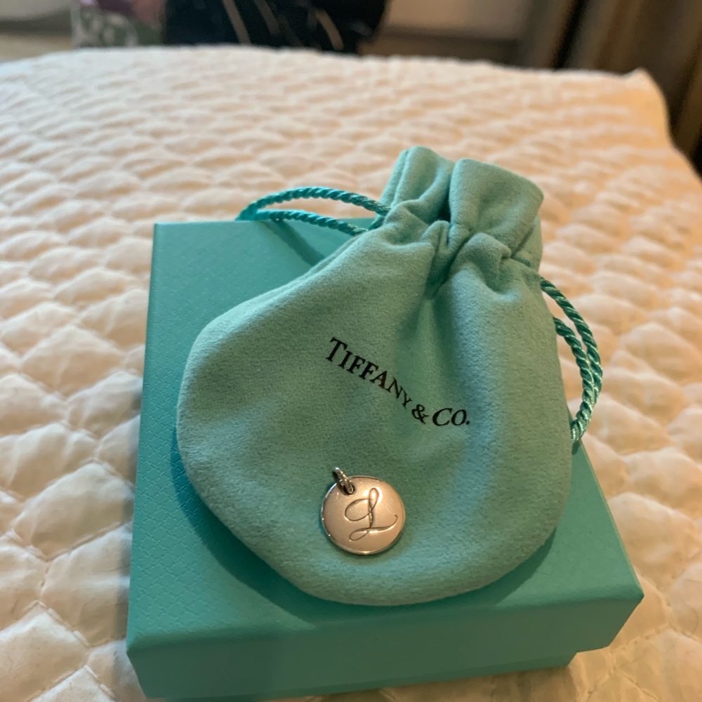 100% Authentic Tiffany&Co sterling silver L charm